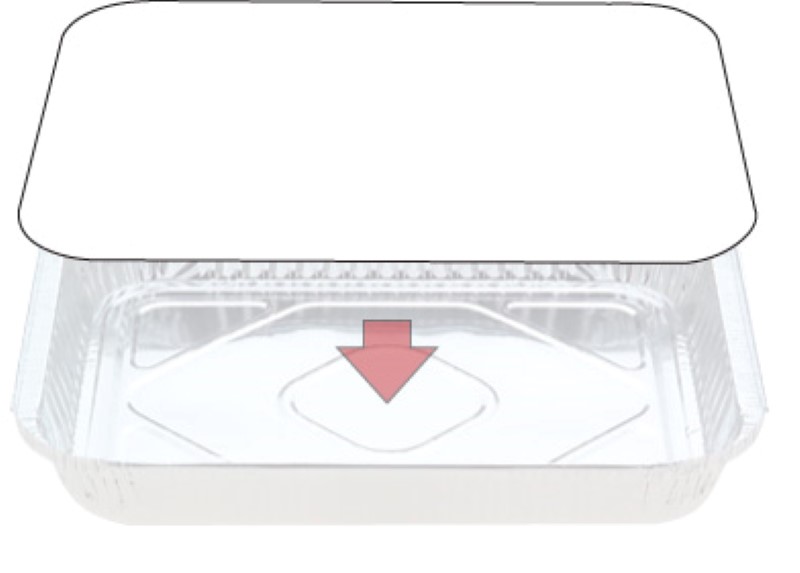 Foil Container Board Lid to suit 7131 and 7231